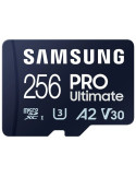 Tarjeta de Memoria Samsung Pro Ultimate 256GB microSD XC con Adaptador/ Clase 10/ 200MBs