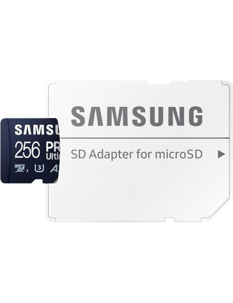 Tarjeta de Memoria Samsung Pro Ultimate 256GB microSD XC con Adaptador/ Clase 10/ 200MBs