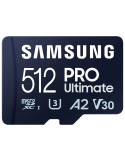 Tarjeta de Memoria Samsung Pro Ultimate 512GB microSD XC con Adaptador/ Clase 10/ 200MBs
