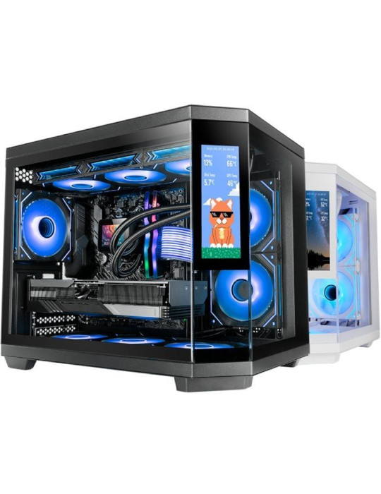 Caja Gaming Minitorre Mars Gaming MC-3TCORELCDM