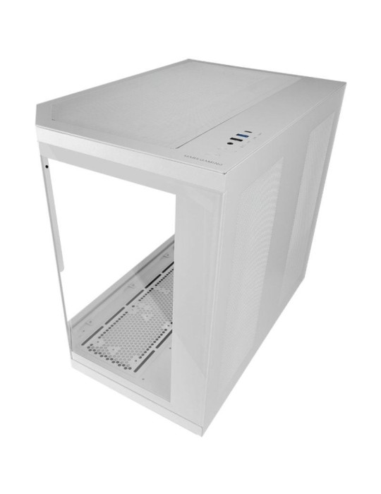 Caja Gaming Semitorre Mars Gaming MC-3TCORELCD/ Blanca