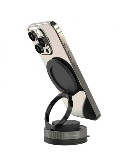 Soporte de Smartphone para Coche Muvit For Change MCCHL0035/ Negro