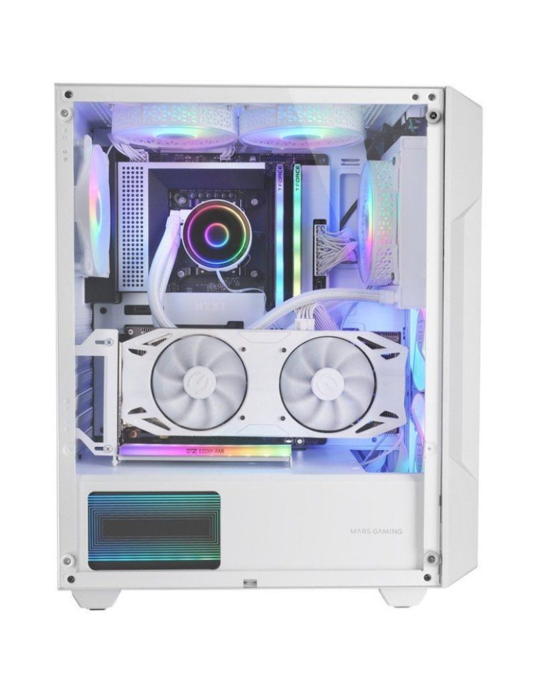 Caja Gaming Semitorre Mars Gaming MC-GEO/ Blanca