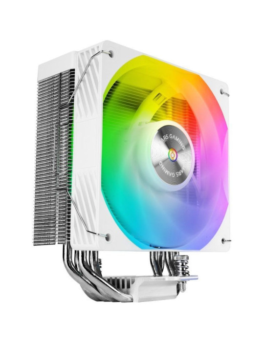 Ventilador con Disipador Mars Gaming MCPU-X4ARGB/ 12cm/ Blanco