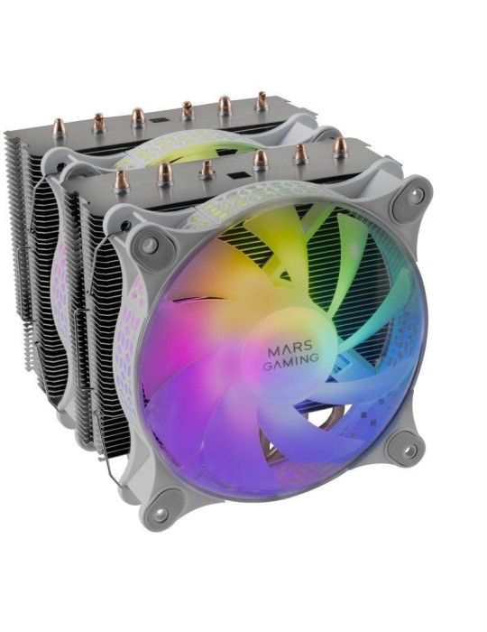 Ventilador con Disipador Mars Gaming MCPU-XTW/ 12cm/ Blanco