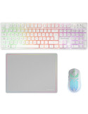 Pack Gaming Mars Gaming MCPWX/ Teclado Inalámbrico + Ratón Inalámbrico + Alfombrilla