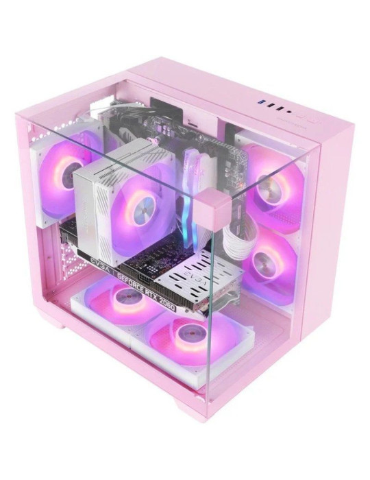 Caja Gaming Semitorre Mars Gaming MC-VISIONM/ Rosa