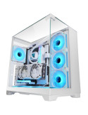 Caja Gaming Minitorre Mars Gaming MC-VISION/ Blanca