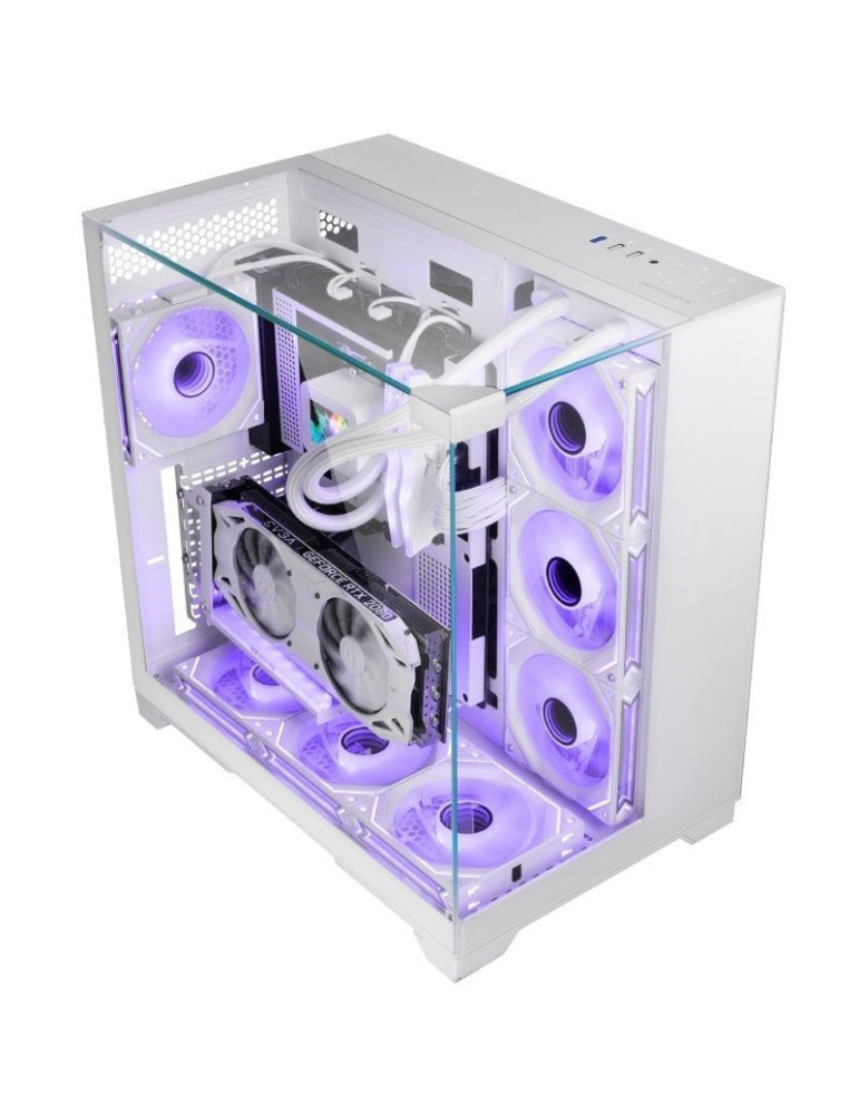 Caja Gaming Minitorre Mars Gaming MC-VISION/ Blanca