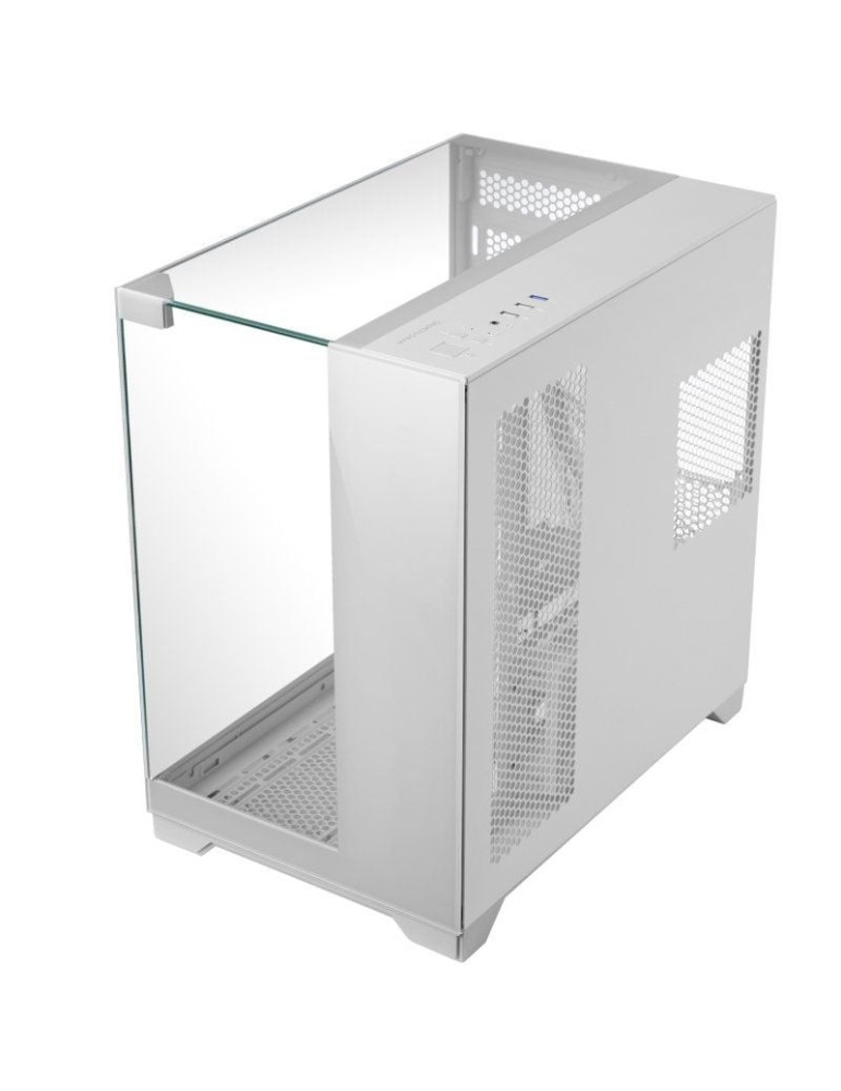 Caja Gaming Minitorre Mars Gaming MC-VISION/ Blanca