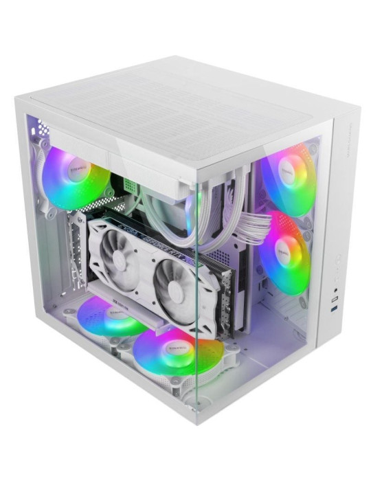 Caja Gaming Semitorre Mars Gaming MCV-ONE/ Blanca
