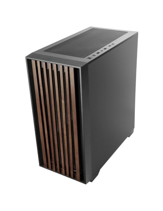 Caja Gaming Semitorre Mars Gaming MC-WOOD/ Cristal Cromado