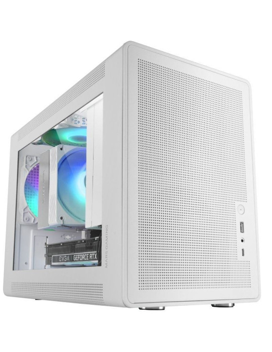 Caja Gaming Minitorre Mars Gaming MC-XPS/ Blanca