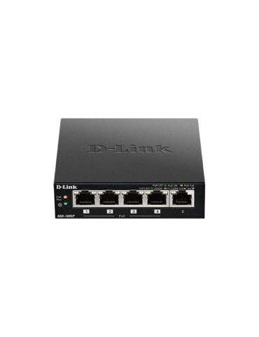 Switch D-Link DGS-1005P 5 Puertos/ RJ-45 10/100/1000 PoE 2