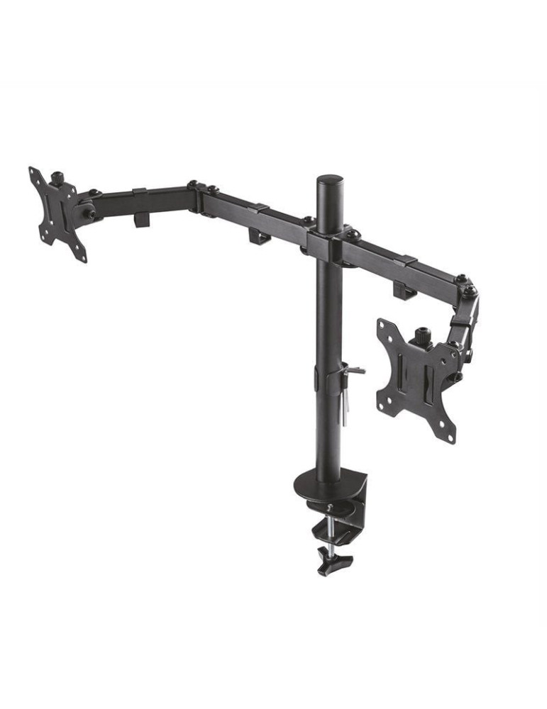 Soporte de Mesa para 2 Monitores Aisens DT32TSR-041/ Giratorio/ Inclinable/ hasta 8kg