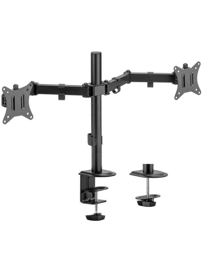 Soporte de Mesa para 2 Monitores o TV Aisens DT32TSR-149/ Giratorio/ Inclinable/ hasta 9kg
