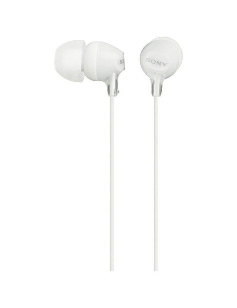 Auriculares Intrauditivos Sony MDR-EX15AP/ con Micrófono/ Jack 3.5/ Blancos