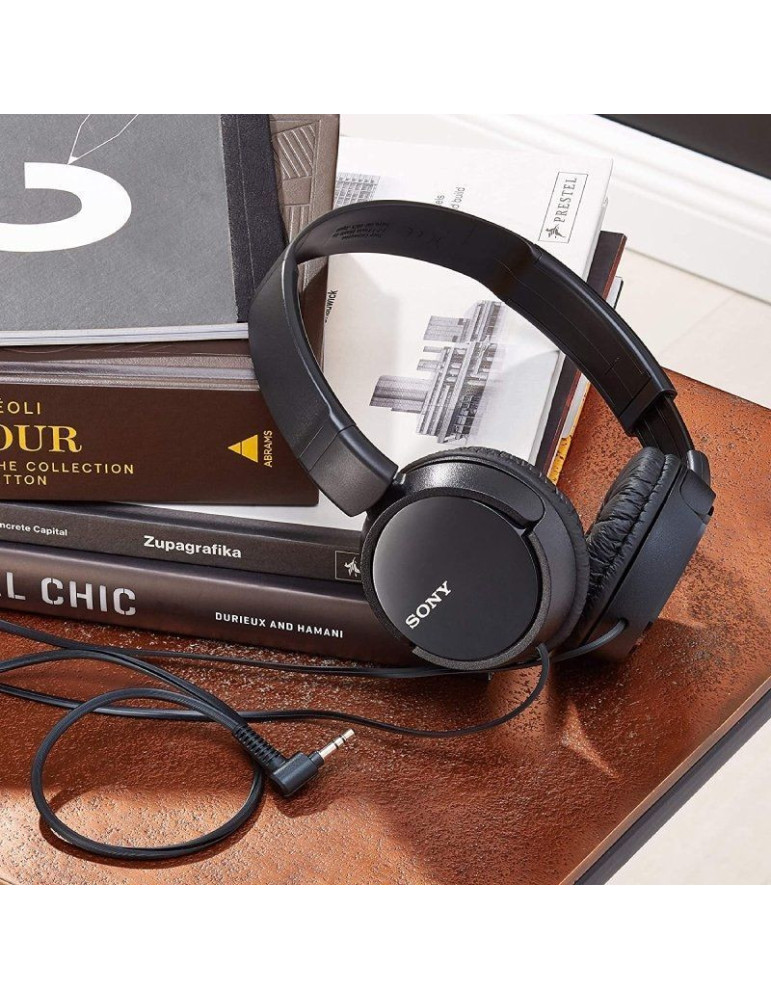 Auriculares Sony MDR-ZX110B/ Jack 3.5/ Negros