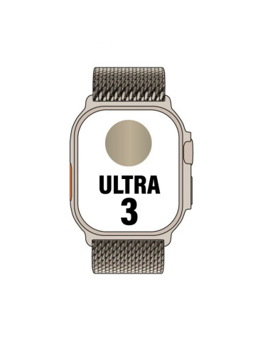 Apple Watch Ultra 3/ GPS/ Cellular/ 49mm/ Caja de Titanio Natural/ Correa Milanese S