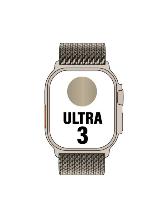 Apple Watch Ultra 3/ GPS/ Cellular/ 49mm/ Caja de Titanio Natural/ Correa Milanese S