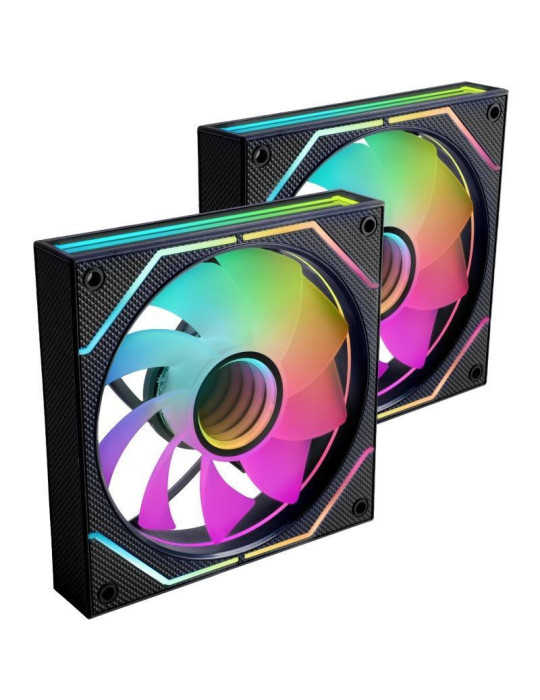 Pack 2 Ventiladores Mars Gaming MF-3DPROX2R/ 12cm/ ARGB