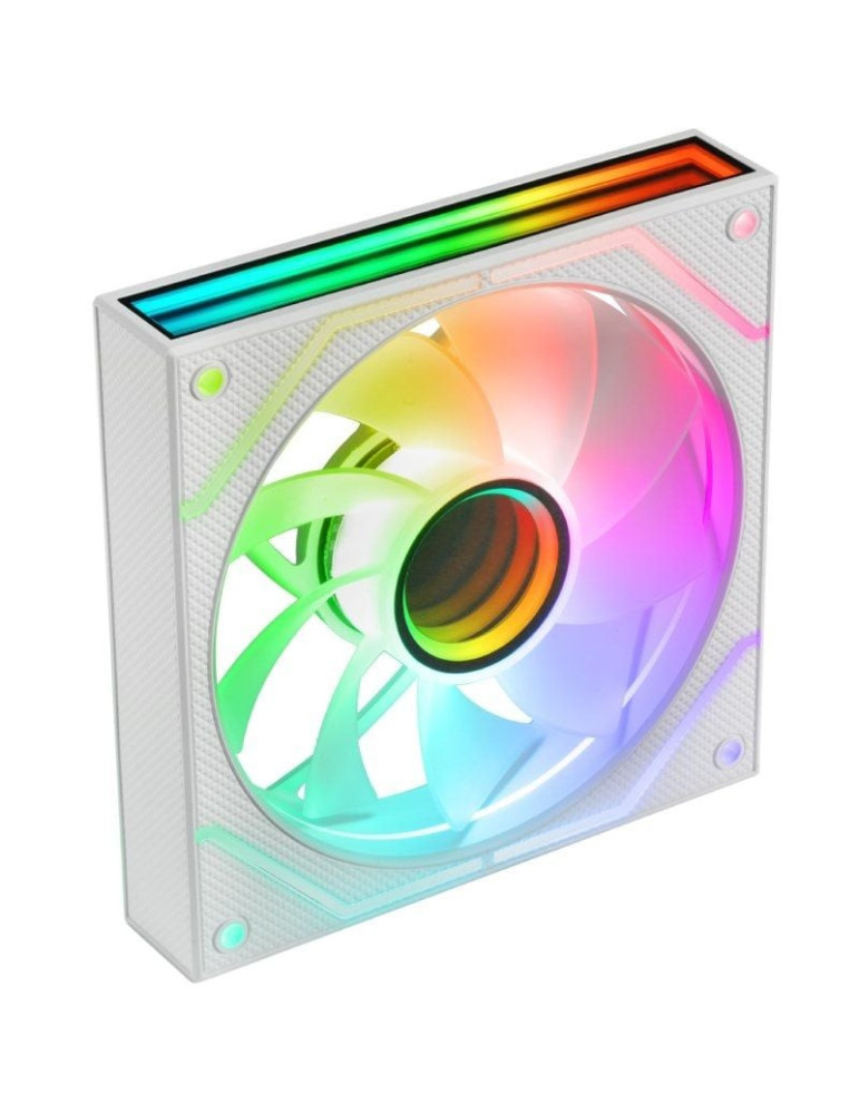 Pack 2 Ventiladores Mars Gaming MF-3DPROX2R/ 12cm/ ARGB/ Blancos