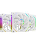 Pack 3 Ventiladores Invertidos Mars Gaming MF-LINKFINITYKIT2R/ 12cm/ ARGB/ Blancos