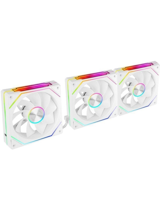 Pack 3 Ventiladores Invertidos Mars Gaming MF-LINKFINITYKIT2R/ 12cm/ ARGB/ Blancos