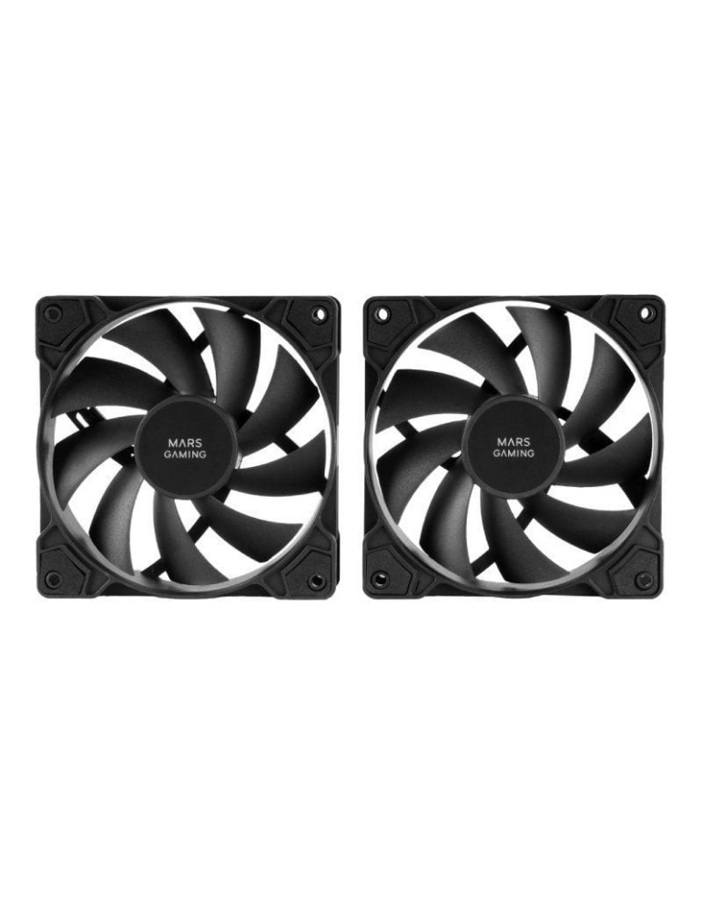 Pack 2 Ventiladores Mars Gaming MF-PWMX2/ 12cm