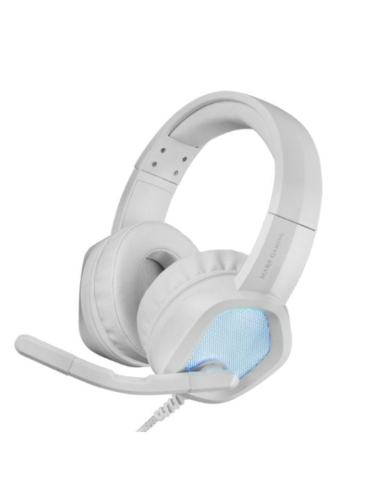 Auriculares Gaming con Micrófono Mars Gaming MH320/ Jack 3.5/ Blancos