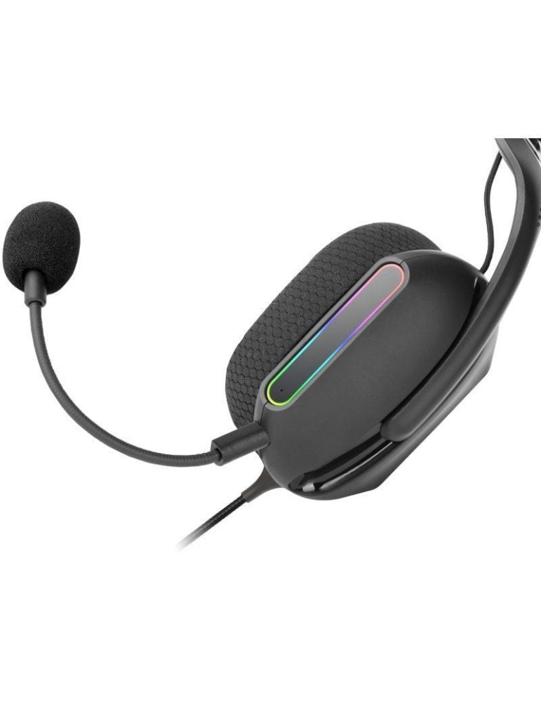Auriculares Gaming con Micrófono Mars Gaming MH-PRO/ Jack 3.5/ USB/ Negros