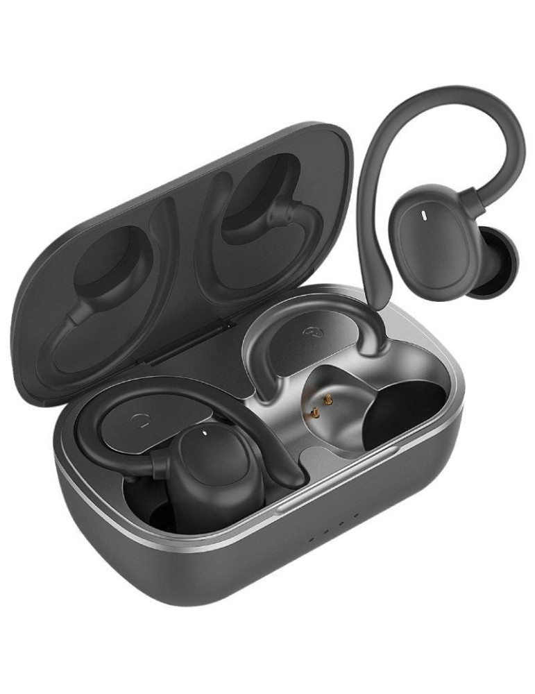Auriculares Deportivos Bluetooth Muvit iO Smart True Wireless Sport ENC con estuche de carga/ Autonomía 6h/ Negros