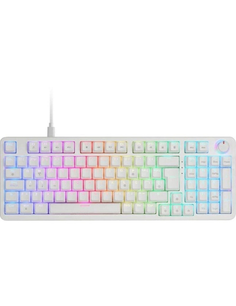 Teclado Gaming Mecánico Mars Gaming MKPROBES/ Switch Azul/ Blanco