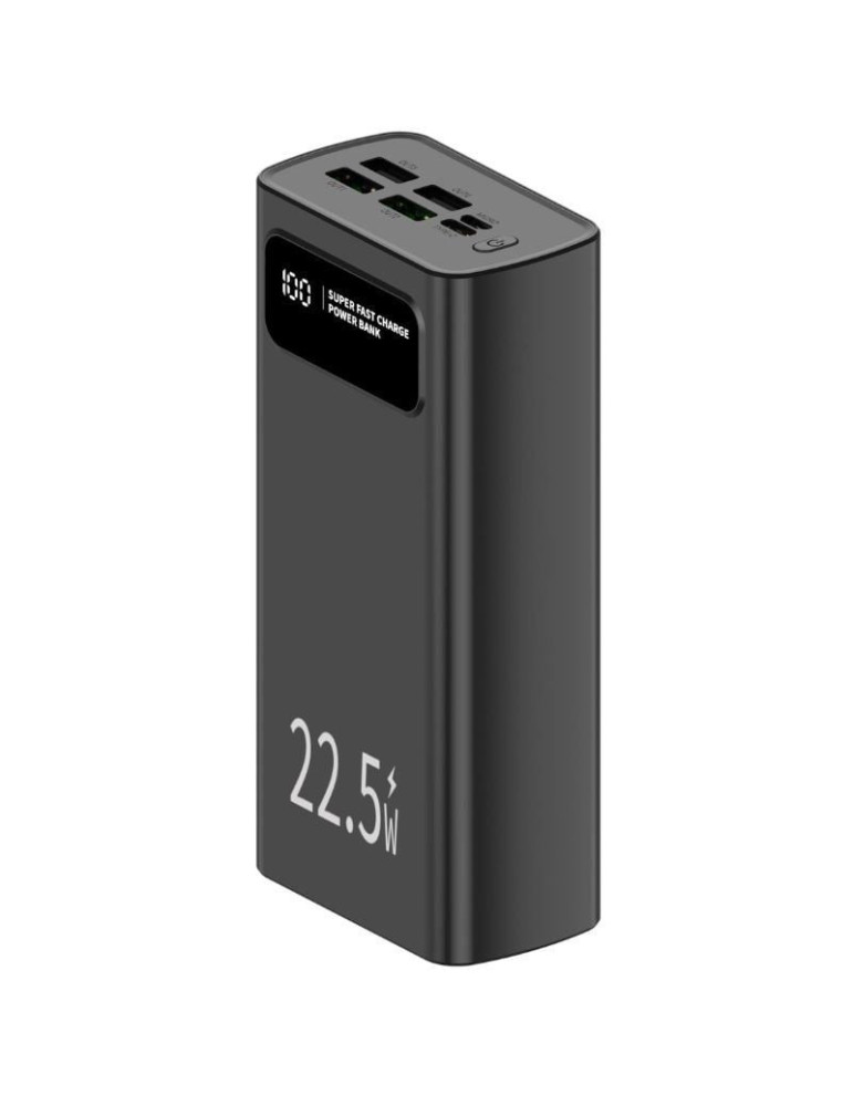 Powerbank 30000mAh Leotec LEPOW30W22W/ 22.5W/ Negra
