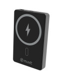 Powerbank 10000mAh Muvit For Change MCCHP0010/ 20W/ Wireless/ Negra/ Incluye Cable USB Tipo-C