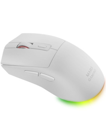 Ratón Gaming Inalámbrico Mars Gaming MM-T3/ Batería recargable/ Hasta 14400 DPI/ Blanco 2