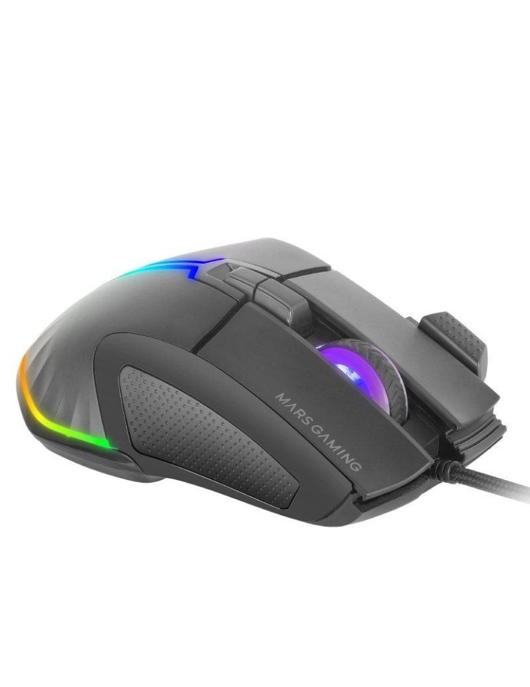 Ratón Gaming Mars Gaming MM-XT/ Hasta 12800 DPI