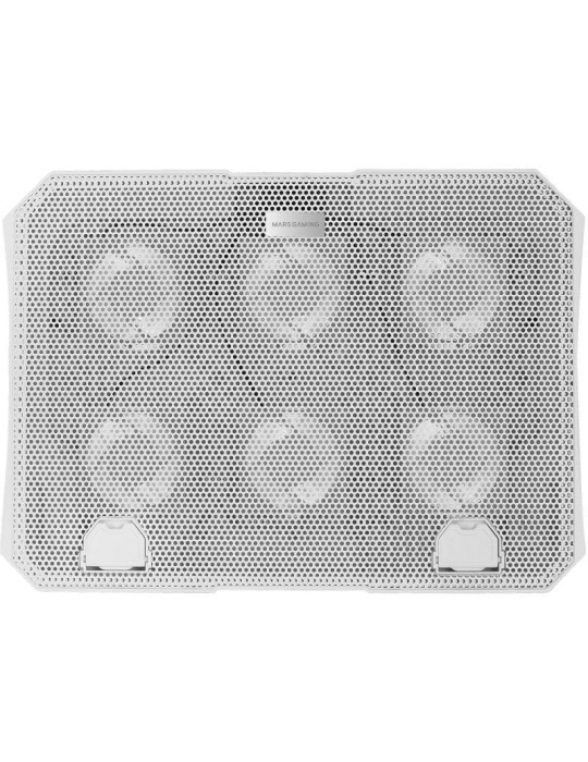 Soporte Refrigerante Mars Gaming MNBC23 para Portátiles hasta 16"/ Iluminación LED