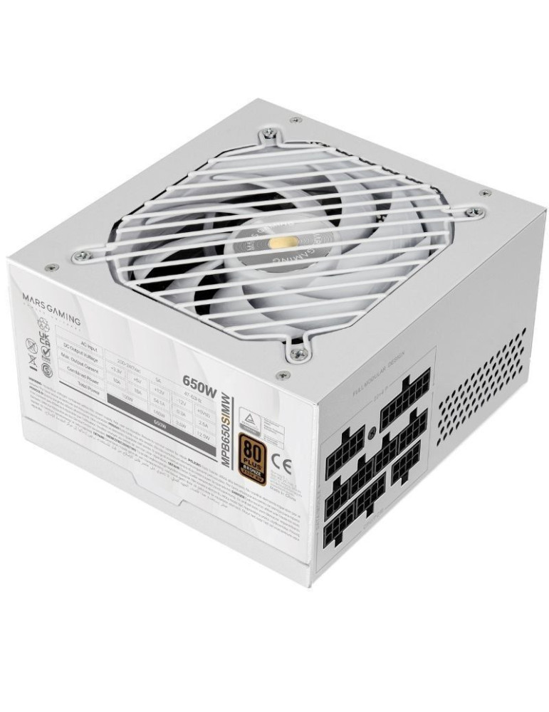 Fuente de Alimentación Mars Gaming MPB650SIM/ 650W/ Ventilador 12cm/ 80 Plus Bronze