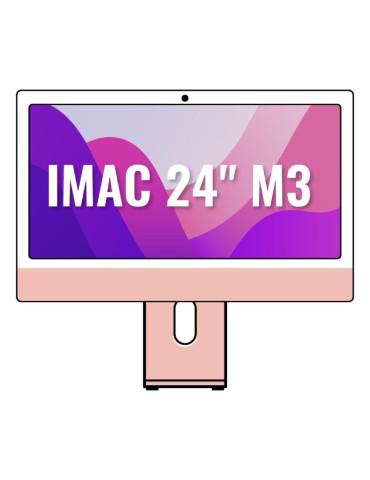 Apple iMac 24" Retina 4,5K / M3 8-Core CPU/ 8Gb/ 512Gb SSD/ 10-Core GPU/ Rosa