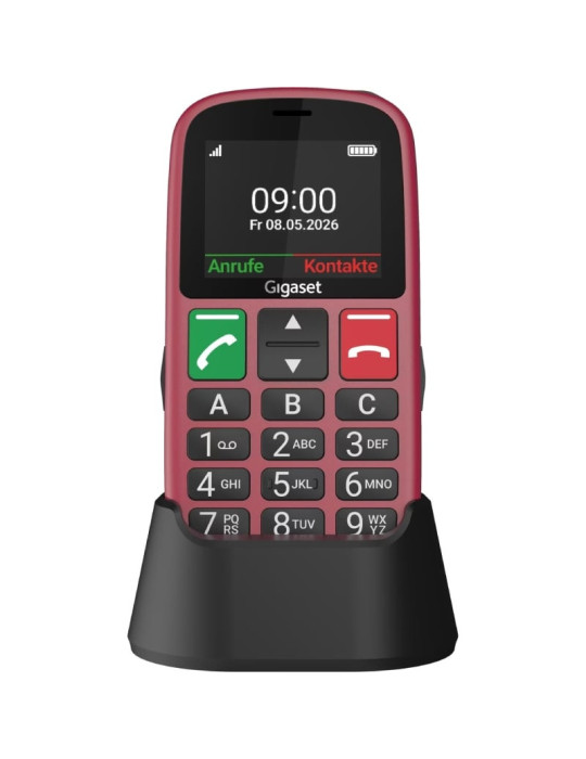 Teléfono Móvil Gigaset GL30 para Personas Mayores/ 4G/ Rojo
