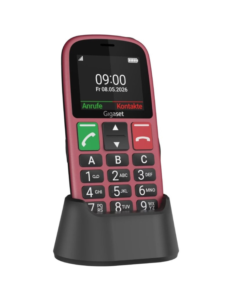 Teléfono Móvil Gigaset GL30 para Personas Mayores/ 4G/ Rojo