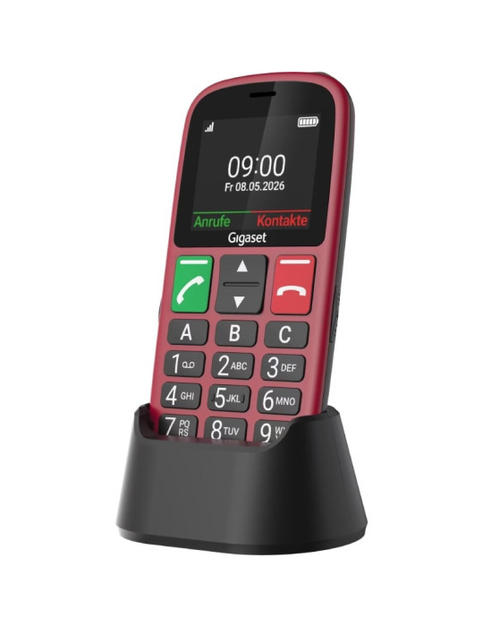 Teléfono Móvil Gigaset GL30 para Personas Mayores/ 4G/ Rojo
