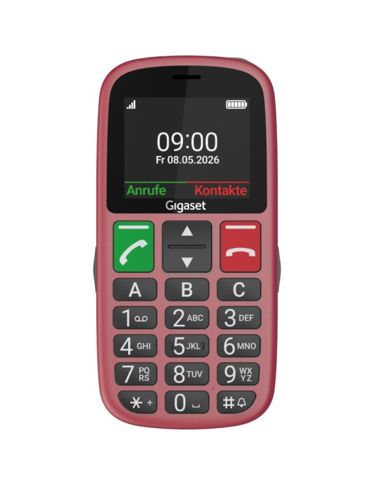Teléfono Móvil Gigaset GL30 para Personas Mayores/ 4G/ Rojo