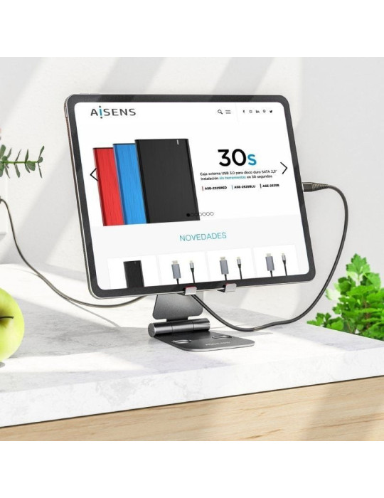Soporte para Smartphone/Tablet Aisens MS2PXL-094/ Gris