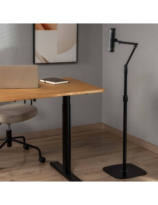 Soporte de Suelo Giratorio/ Inclinable/ Nivelable/ Rotable Aisens MSF3P-301 para Tablet 4.7-12.9"