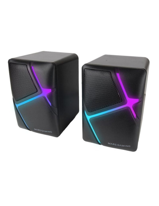 Altavoces Mars Gaming MS-H/ 10W/ 2.0/ Negros
