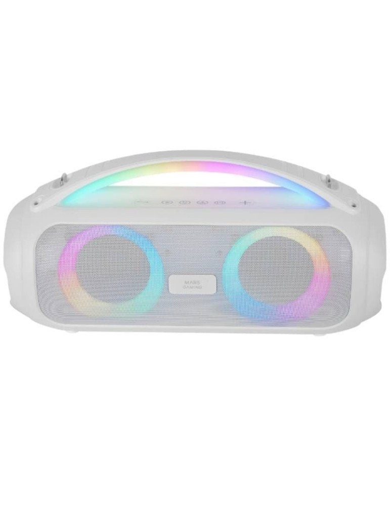 Altavoz con Bluetooth Mars Gaming MS-PULSE/ 50W RMS/ 2.0/ Blanco