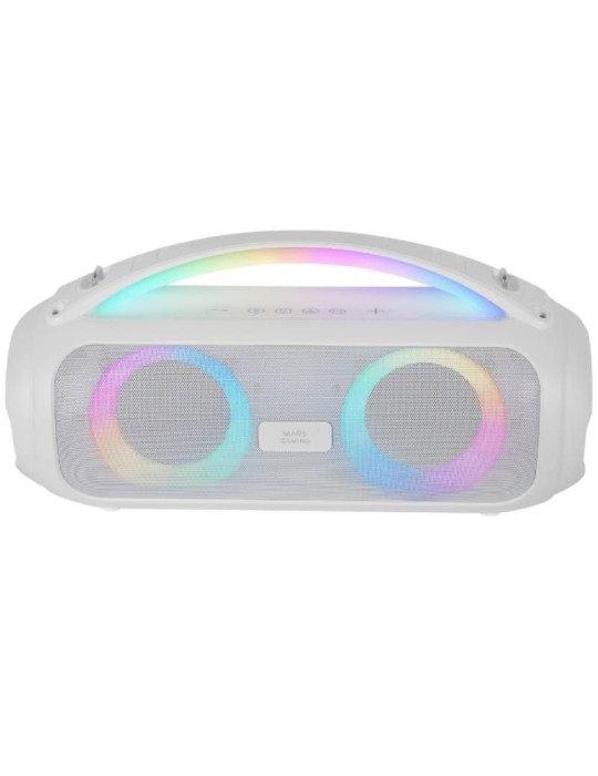Altavoz con Bluetooth Mars Gaming MS-PULSE/ 50W RMS/ 2.0/ Blanco