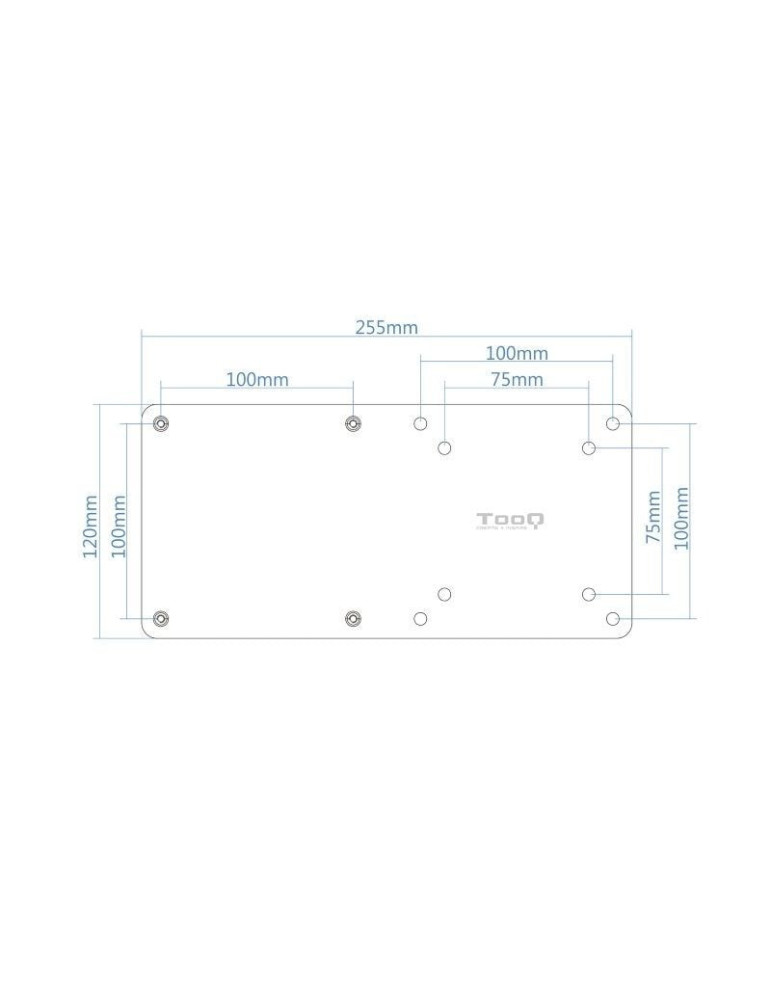 Soporte para miniPC VESA 100x100 TooQ TCCH0007-B/ hasta 3kg